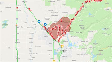 Northern California Fire Map