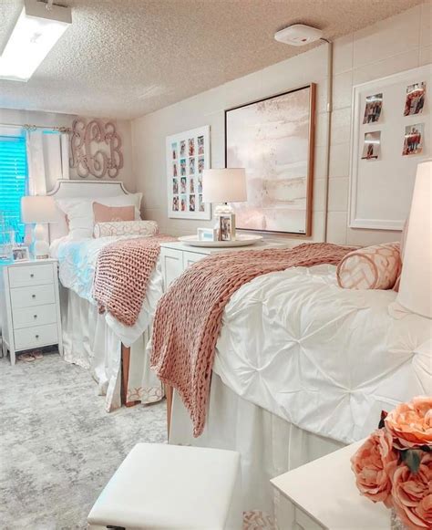 Classy Dorm Room White Dorm Room Pink Dorm Rooms Dream Dorm Room Cozy Dorm Room Dorm Room