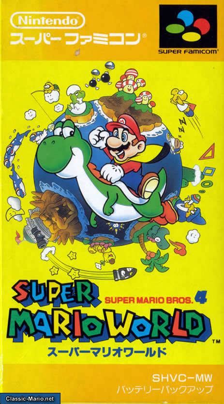 Super Mario World Snes Box Art