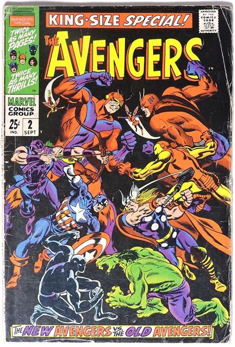 S979 Avengers Annual 2 By Marvel Comics 1968 1st App Of Scarlet