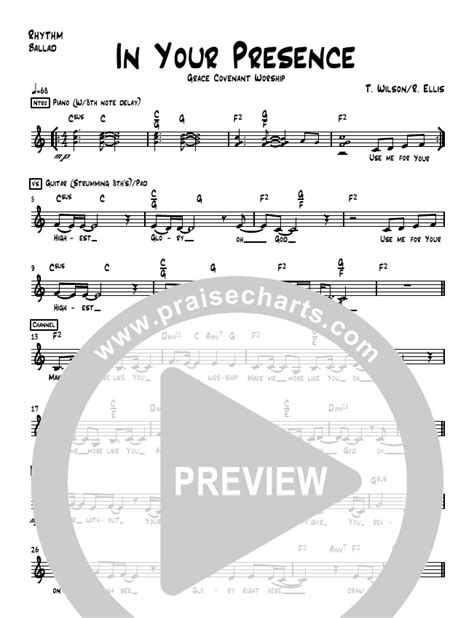 In Your Presence Sheet Music Pdf Grace Covenant Worship Praisecharts Hot Sex Picture