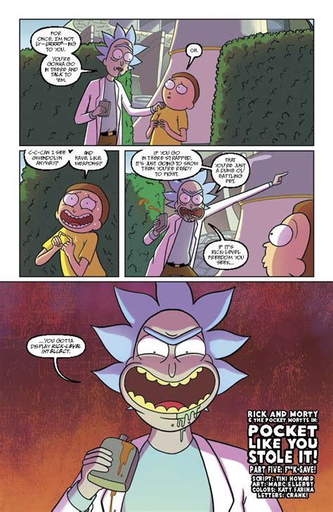 Rick And Morty Pocket Like You Stole It 5 Preview First Comics News