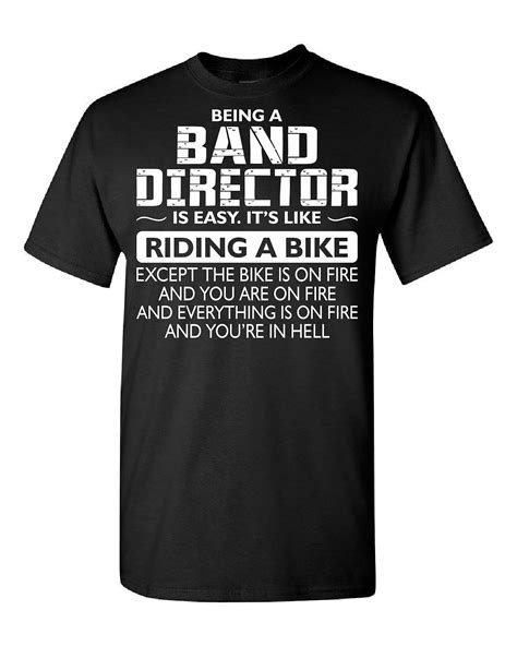 being a band director like the bike is on fire adult shirt 2239 jznovelty