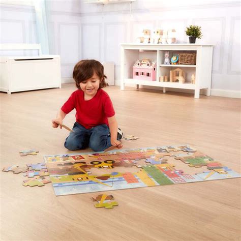 Melissa And Doug Natural Play Big Builder 60 Piece Giant Floor Puzzle
