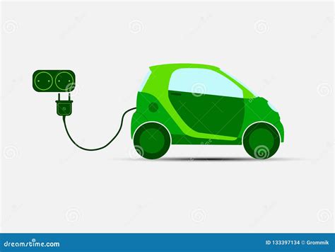 Ecological Transport Electric Green Car For Charging And Charging