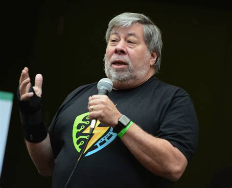Download Steve Wozniak Speaking While Holding Microphone Wallpaper