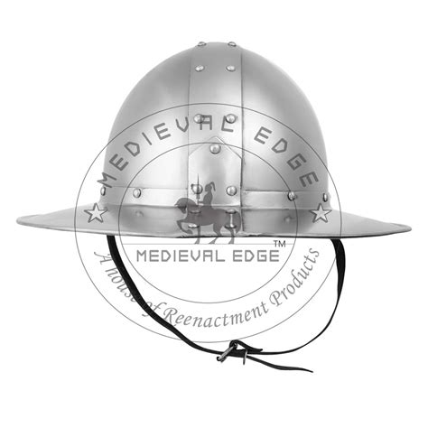 Handmade Medieval Kettle Hat Helmet Silver Armor Material Etsy