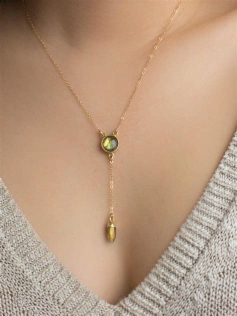 Dainty Lariat Necklace Gold Lariat Necklace Delicate Y In 2019