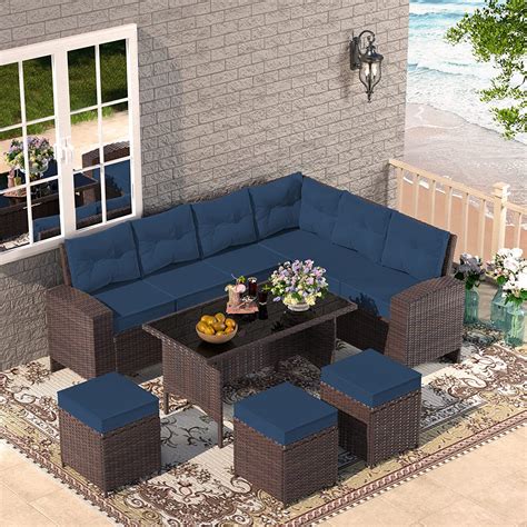 Rtdtd Outdoor Patio Furniture Set7 Pieces Outdoor