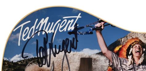 Ted Nugent Autographed Great White Buffalo Guitar