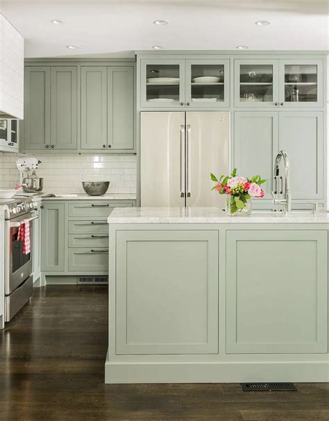 Awesome Sage Greens Kitchen Cabinets 13 In 2020 Green Kitchen