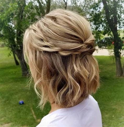 It is of high fashion and works greatly on medium and long hair. Half Up Bob Hairstyle With Bouffant | Updos for medium length hair, Hair styles, Medium length ...