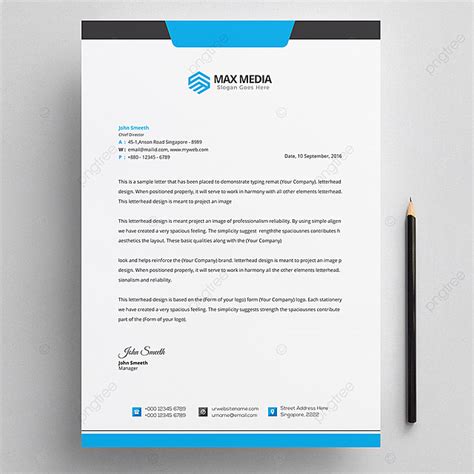 Letterhead Psd Template Template Download On Pngtree
