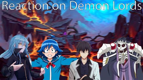 React On Demon Lords From Different Anime Реакция Князей тьмы из