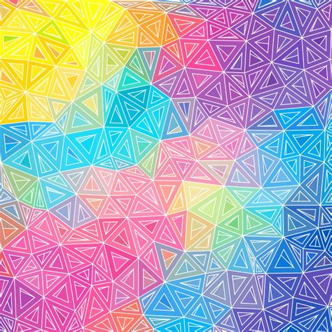 Fondo Abstracto Colorido Del Vector De Los Triángulos Ilustración Del