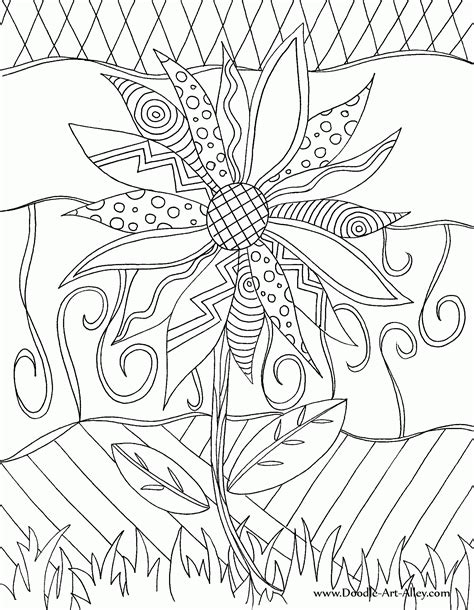 Easy Doodle Art Coloring Pages Coloring Pages