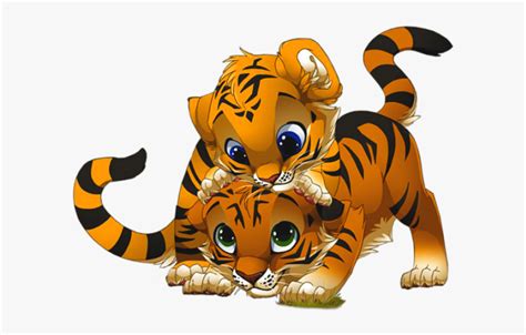 White Tiger Clipart Anime Baby Cute You And Me Hd Png