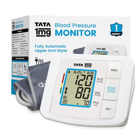 Tata 1mg Blood Pressure Monitor Fully Automatic Upper Arm Style