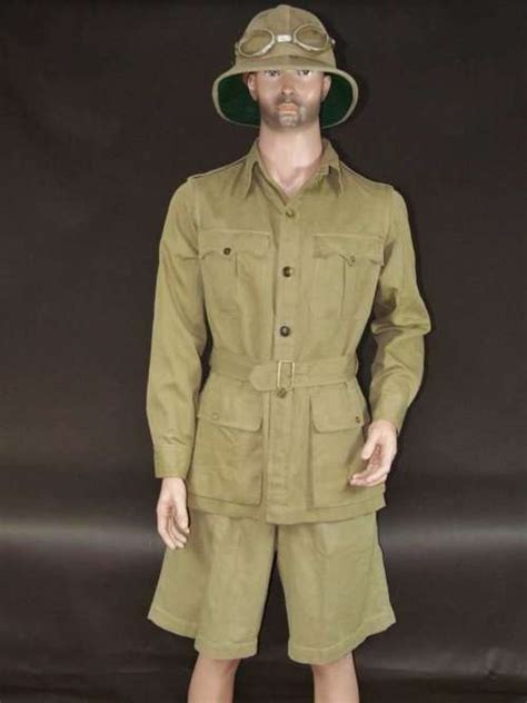 A Collection Of British Khaki Drill Uniform Items In Uniforms