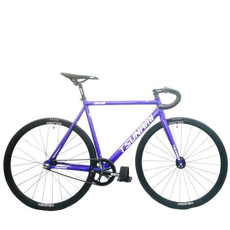 Weapon Soldier 2021 Fixie Bike Track Complete Bike Black Blue