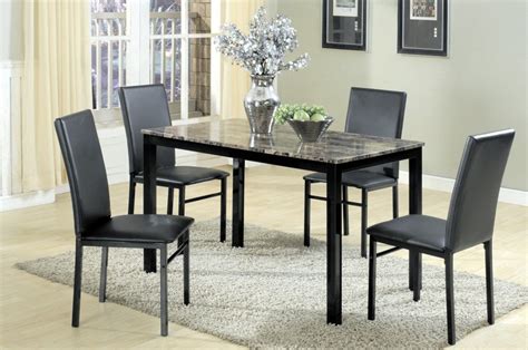 Cheap Black Marble Top Dining Table Set Find Black Marble