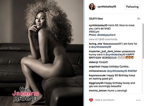 Cynthia Bailey Poses Nude For 50th Birthday Photo TheJasmineBRAND