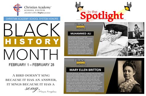 Black History Month Spotlight 2022 Christian Academy School System