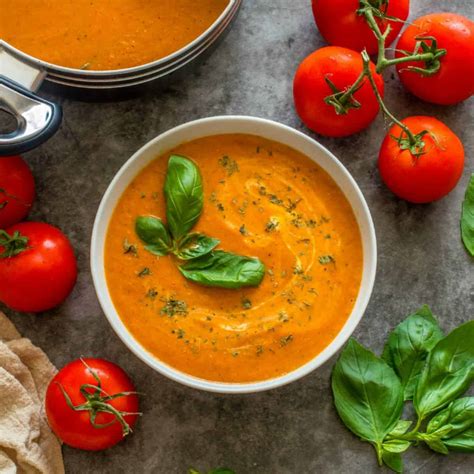 Vegan Roasted Red Pepper Tomato Soup That Girl Cooks Healthy
