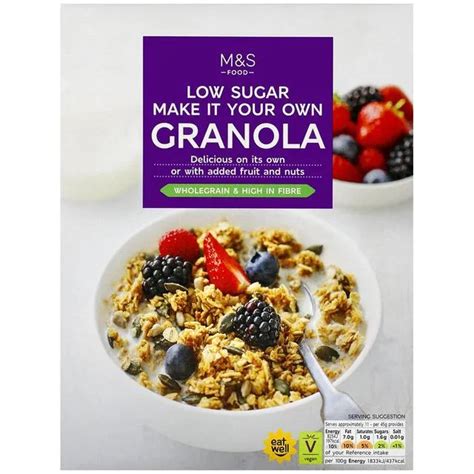 Mands Low Sugar Make It Your Own Granola 500g X1 Marks And Spencer