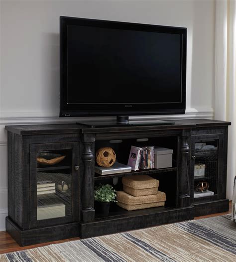 Living room master bedrooms youth bedrooms dining room home office media storage accents. Signature Design by Ashley Mallacar Rustic Black Finish XL ...