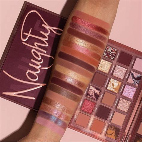 Huda Beauty Naughty Nude Eyeshadow Palette Swatches Eyeshadow Look And