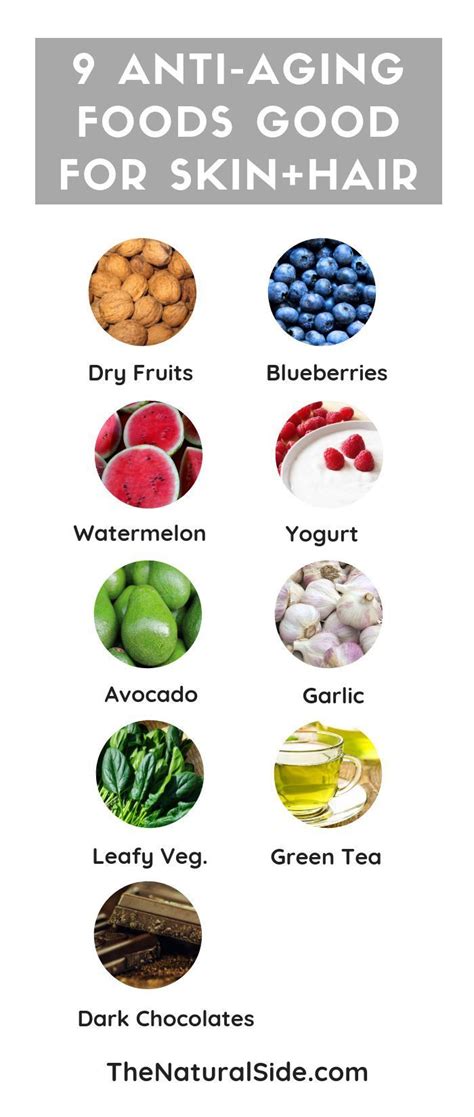 9 Anti Aging Foods Good For Skin And Hair Healthy Skin Foods Food
