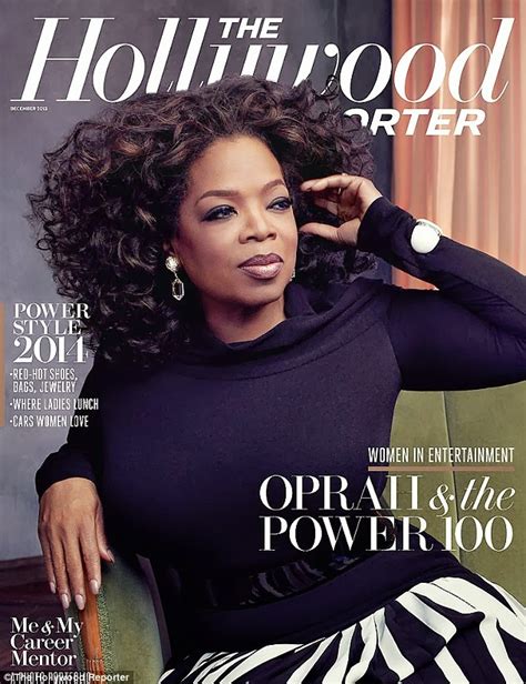 Oprah Winfrey Magazine Photoshoot For The Hollywood Reporter Magazine December 2013 Magazine