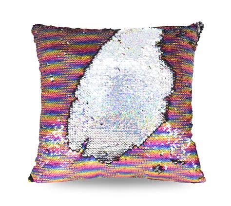 Mainstays Holographic Reversible Sequins Sparkle Pillow 17 X 17