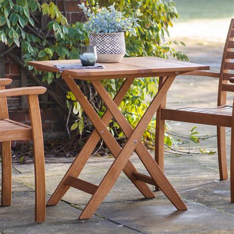 Teak Folding Garden Table By The Forest And Co
