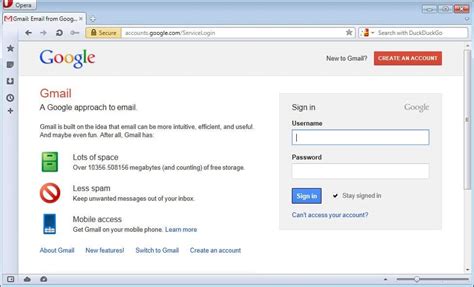 Gmail Old Sign In Page