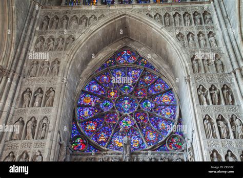 France Champagne Reims Reims Cathedral Cathedral Stained Glass