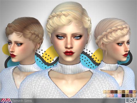 Woman Hair Bun Hairstyle Fashion The Sims 4 P2 Sims4 Clove Share
