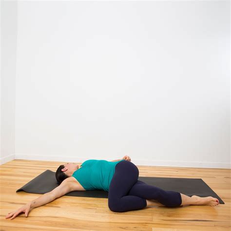 Lying Spinal Twist Gentle Yoga Sequence Popsugar Fitness Photo 11