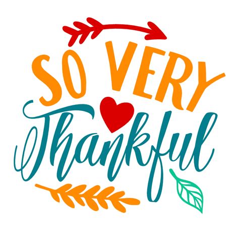 So Very Thankful Thanksgiving Free Svg File Svg Heart