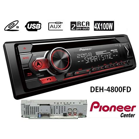 radio cd usb pioneer deh 4800fd visual store