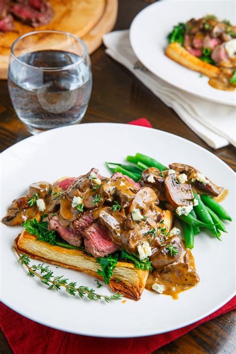 Some people like to make their own puff pastry for their beef wellington. Beef Wellington Tarts with Mushroom Blue Cheese Sauce on ...