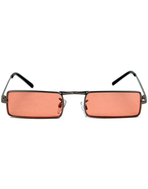 madcap england mcguinn 60s mod psychedelic granny glasses orange