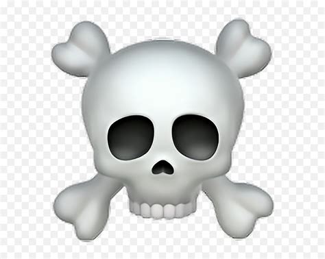 Skull Bones Emoji Emoticon Sticker Doodshoofd Emojiskull Emoji