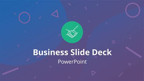 Professional Business Slide Deck Powerpoint Template And Slides
