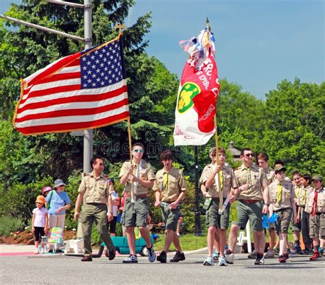 Memorial Day Parade Historical Reenactment Regiment Marching Usa