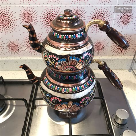 Turkish Teapot Copper Kettle Copper Teapot Water Kettle Etsy