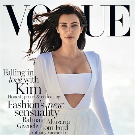 Kim Kardashian Stuns On The Cover Of Vogue Australia E Online Ca