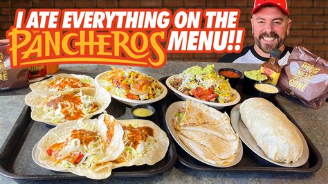 Pancheros Massive Full Menu Mexican Food Challenge Burrito