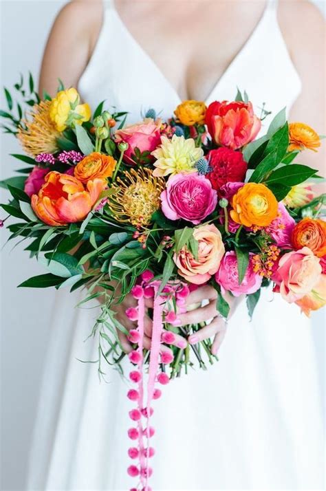105 Beautiful Bright Summer Wedding Bouquets Weddingomania